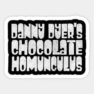 Retro Style Danny Dyer's Chocolate Homonculus / Peep Show Fan Design Sticker